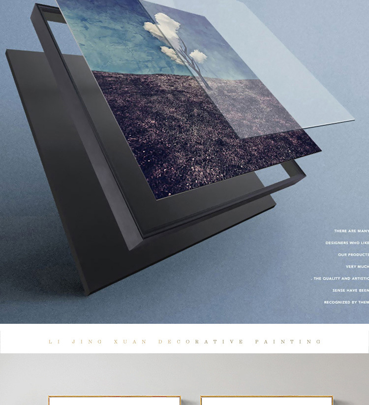 丹麦liveart莫兰迪侘寂风装饰画客厅墙挂画抽象艺术走廊民宿壁画详情11