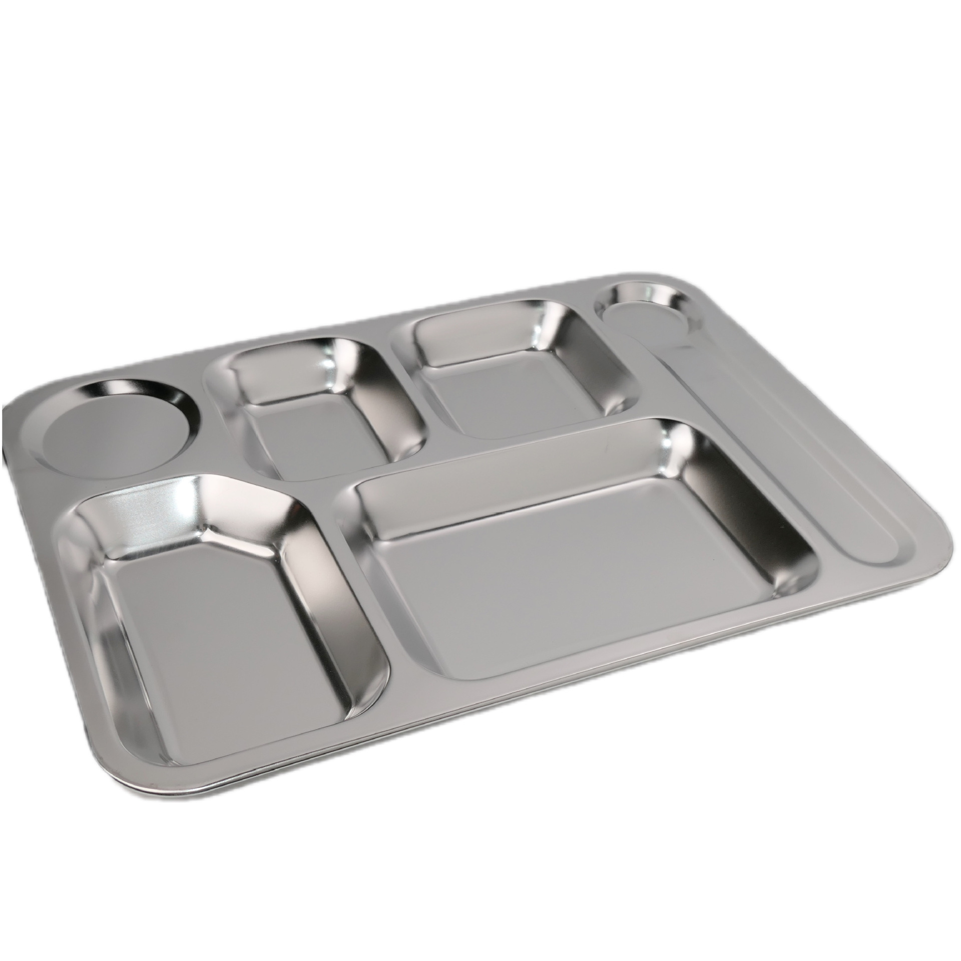 方形304不锈钢快餐盘食堂餐盘餐厅学生专用分格盘子食品级商用盘详情13