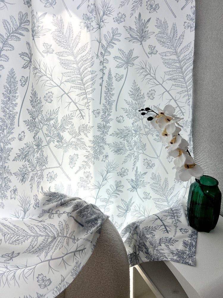 复古印花纱帘窗帘透光不透人卧室客厅阳台防晒隔热高级感纱帘窗纱详情13