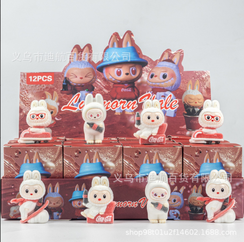 Cherry theme twin doll hellokitty3d printed face-changing doll Kitty doll Little Eight Fun toy pic 5