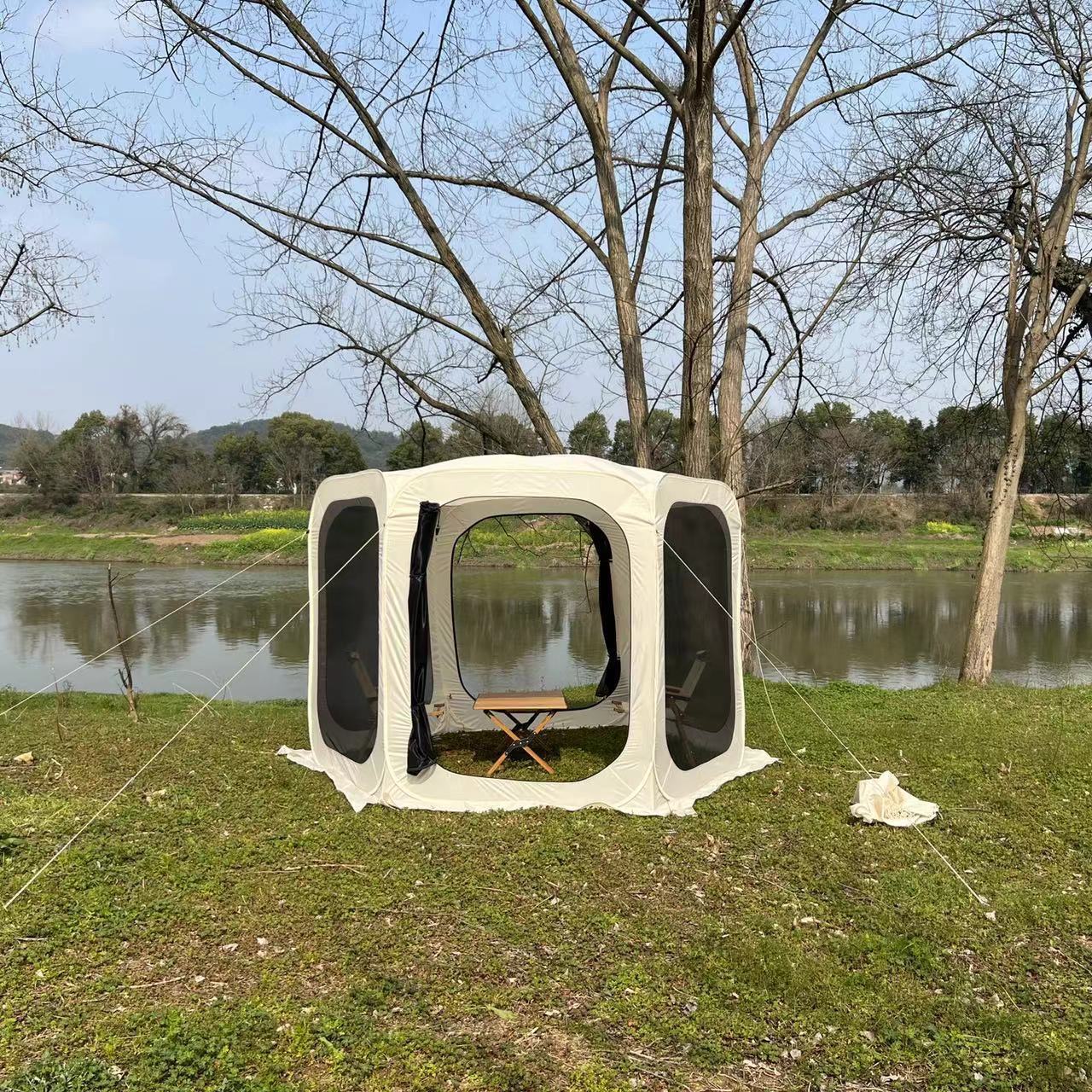 Four Seasons New outdoor ventilation and breathable leisure camping tent, quick-opening, foldable and portable mesh outdoor tent pic 7