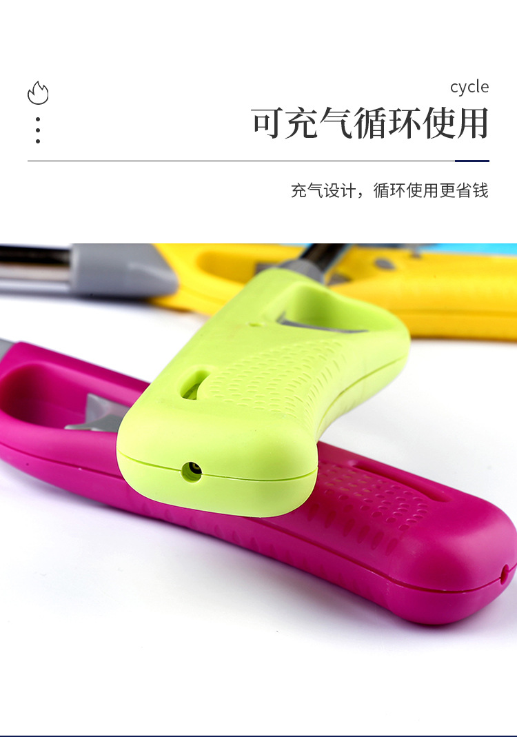 跨境现货户外烧烤明火点火器家用安全点火器煤气灶厨房长嘴打火机详情6