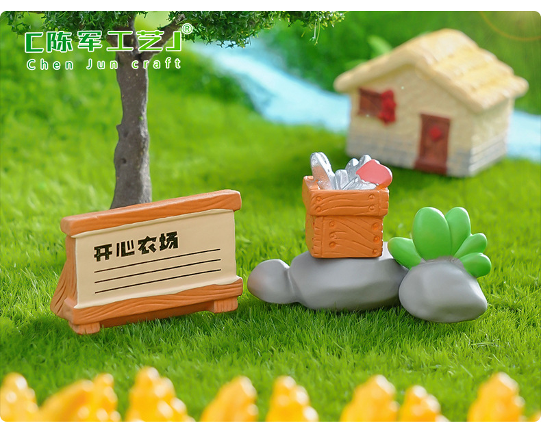 微景观创意稻草人麦子农场园艺造景diy装饰品配件微缩迷你小摆件详情40