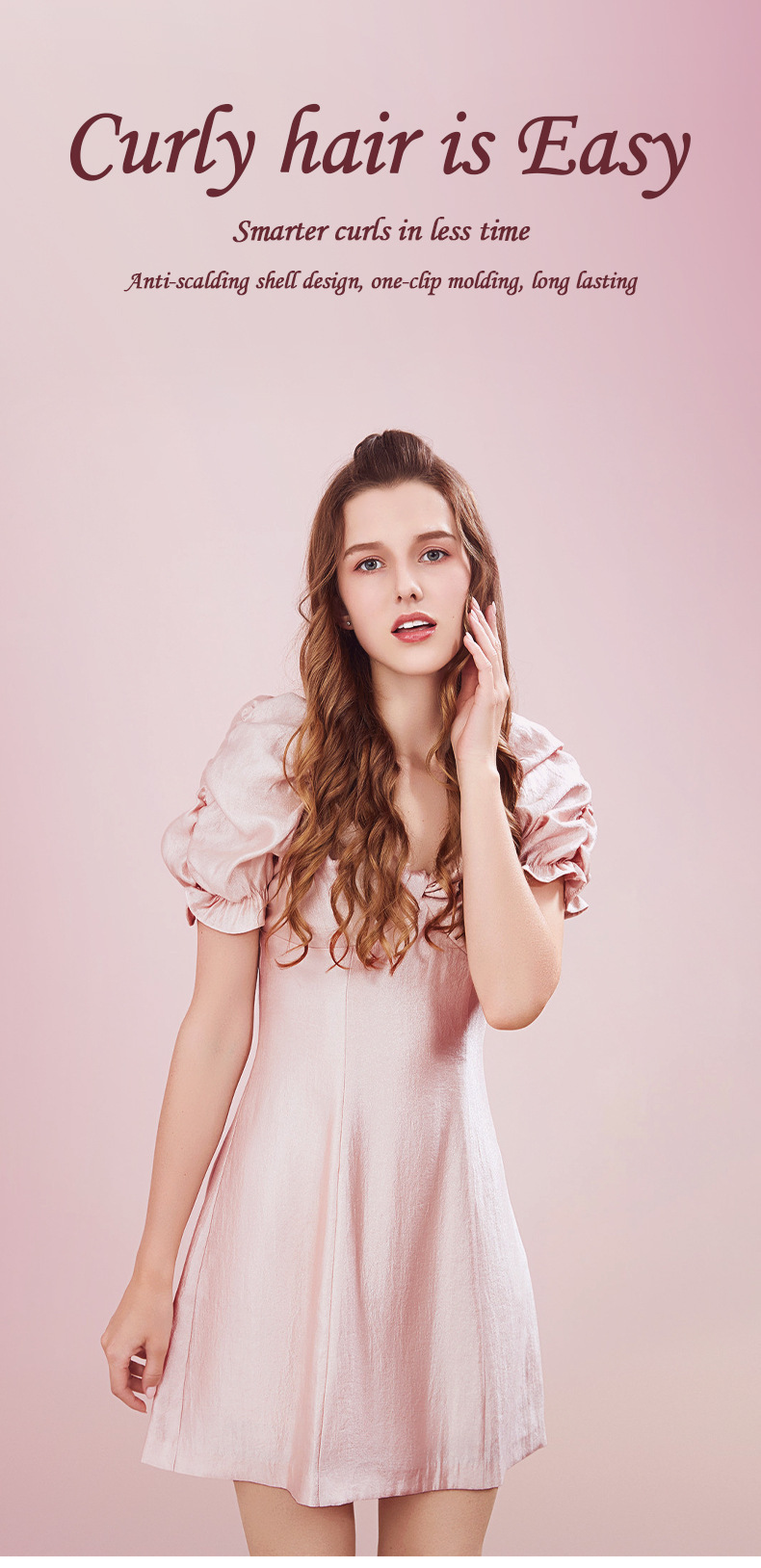 廠家直銷電動卷發(fā)棒家用蛋卷棒夾板金色三棒卷發(fā)器大波浪電卷棒詳情4