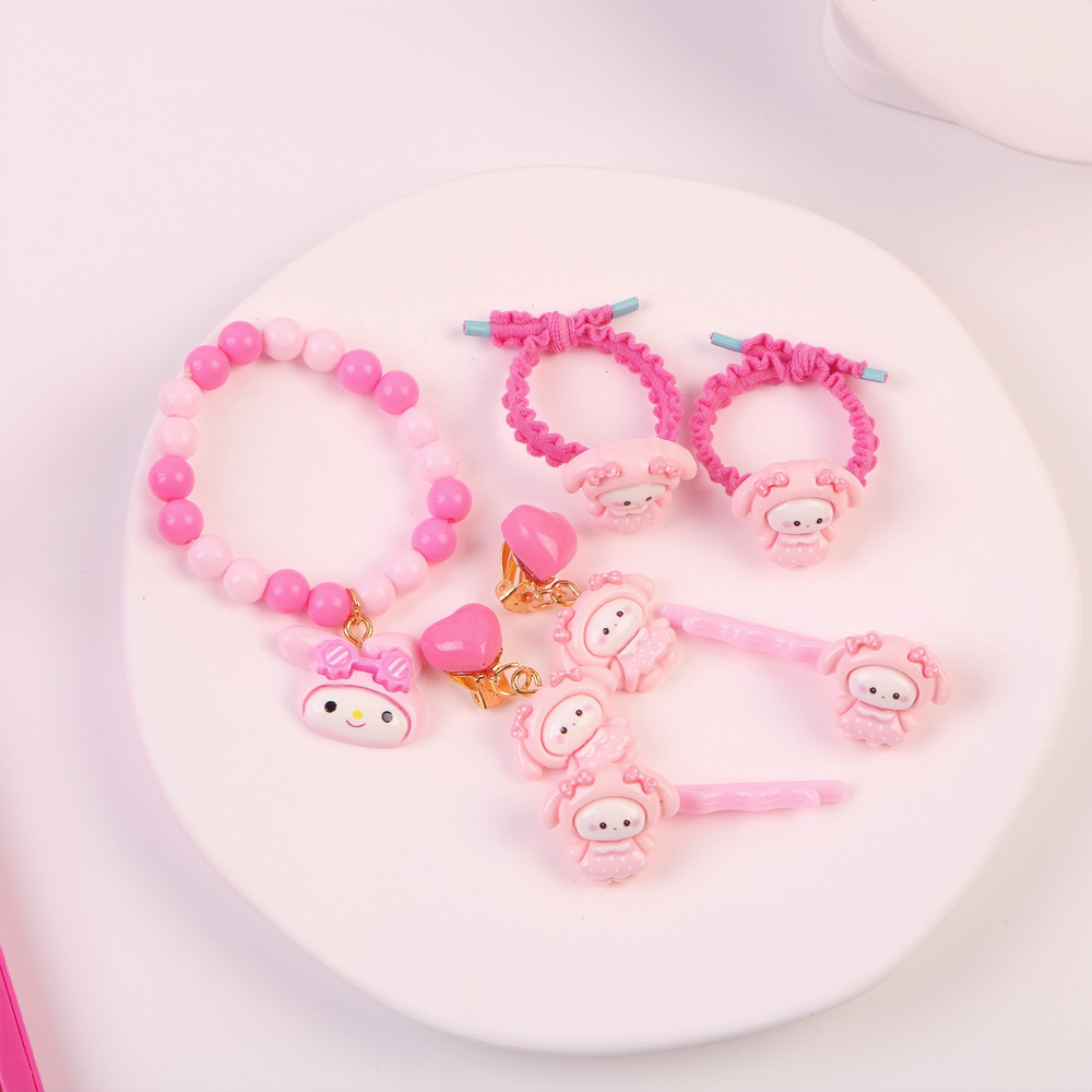 热卖儿童手链卡通库洛米礼盒女孩公主戒指女童生日礼物宝宝首饰盒详情10