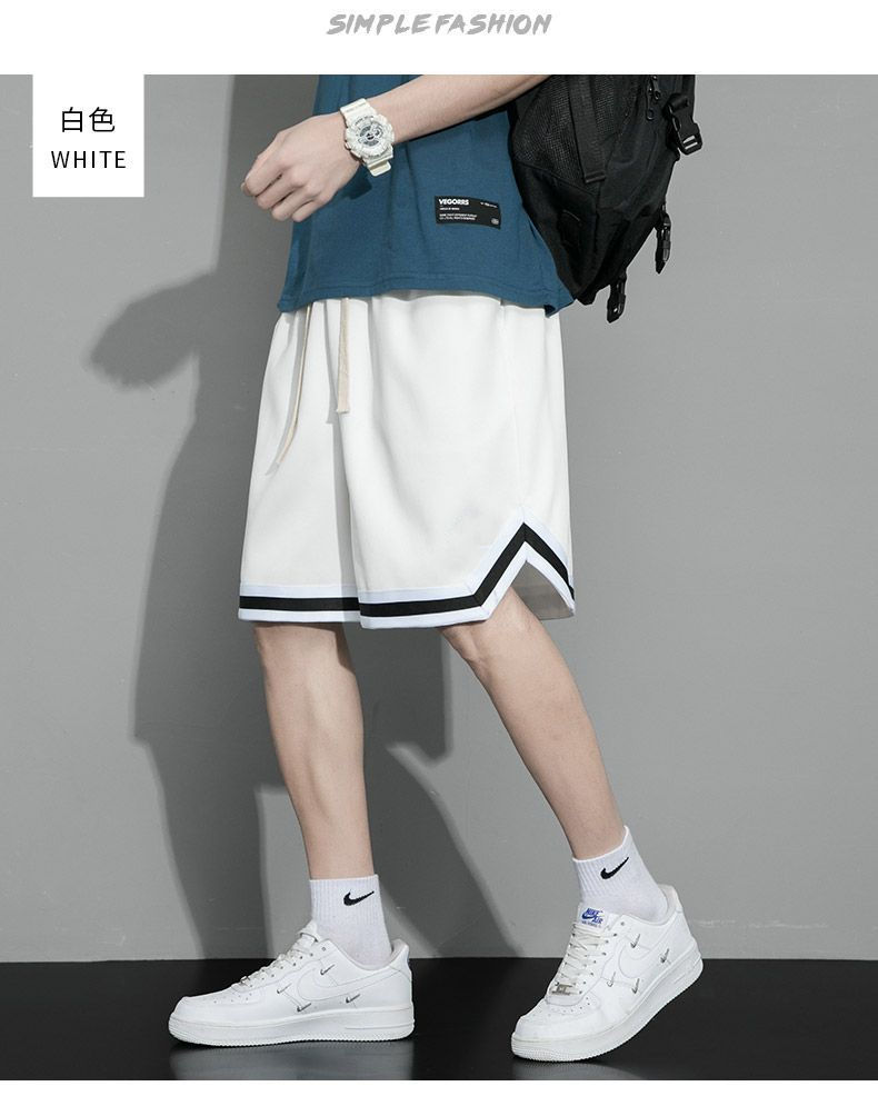 美式网眼透气运动篮球短裤男士潮牌外穿夏季冰丝训练五分裤子大码详情7