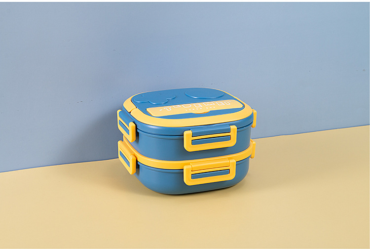 Hand-held insulated lunch box, female adult insulated bucket, square lunch bucket, 304 stainless steel, household lunch box, double layer pic 15