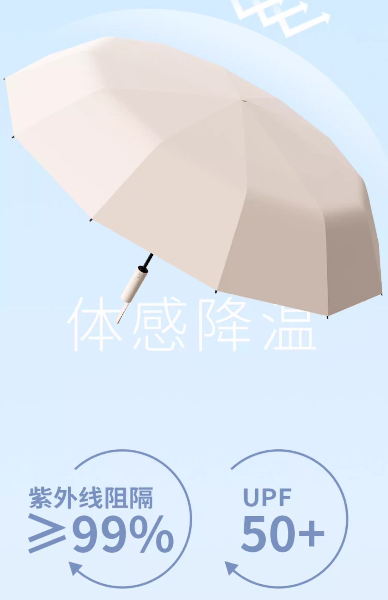60-bone fully automatic umbrella, large female sun umbrella for both weather and rain, sun protection and UV protection, special for heavy rain pic 9
