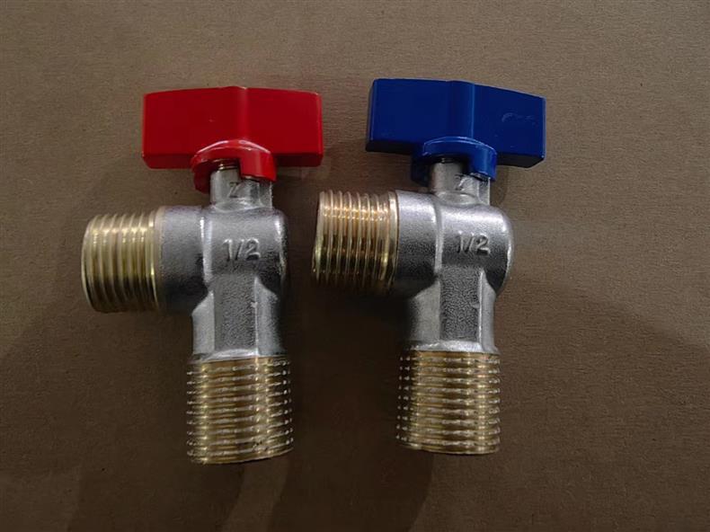 球芯全开大流量角阀全铜冷热水燃气热水器专用球阀三角阀开关4分详情8