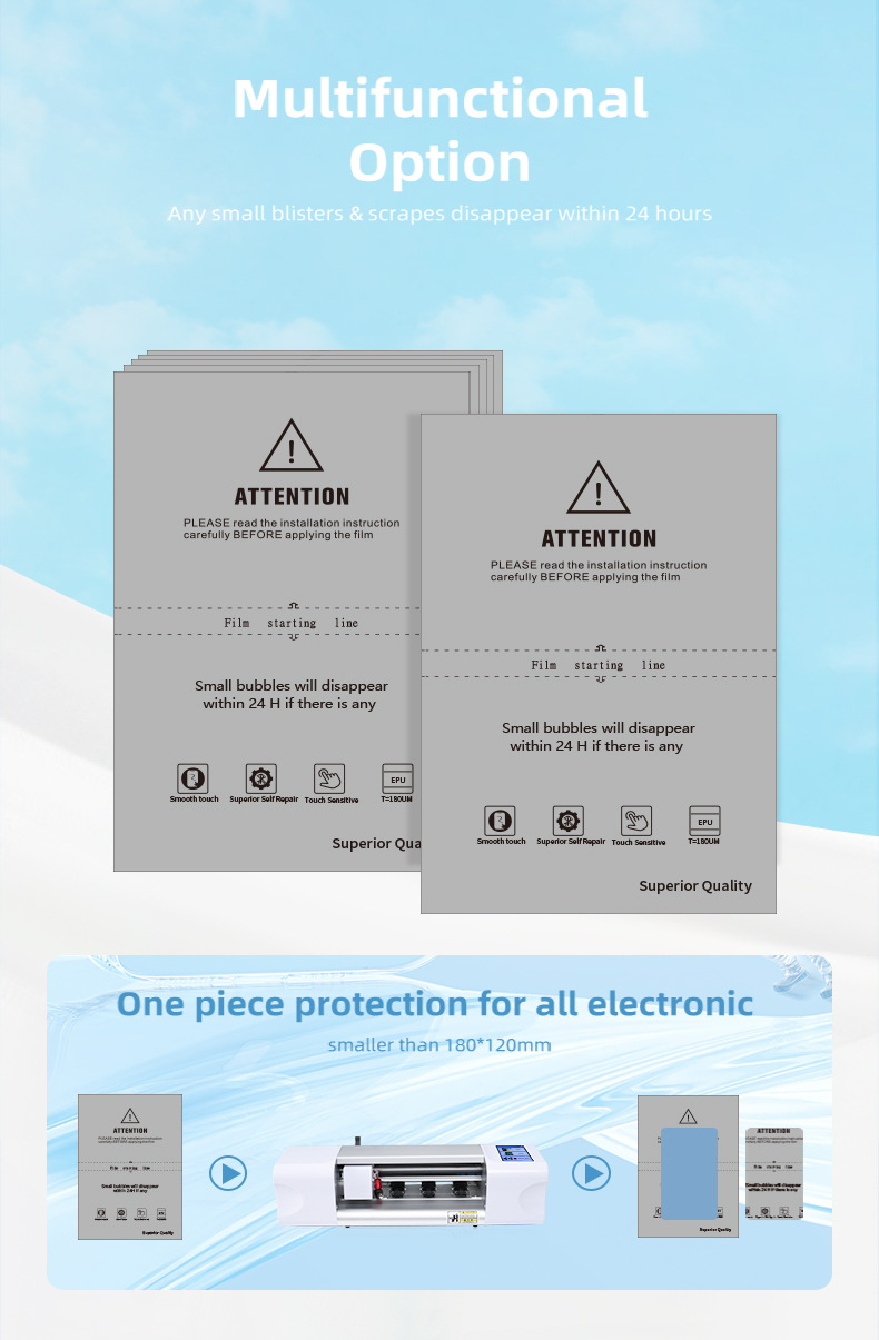 Wholesale free-cut mobile phone film, water-condensing film, cutting film, frosted anti-peeping blue light solid film, special film for cutting machine pic 11