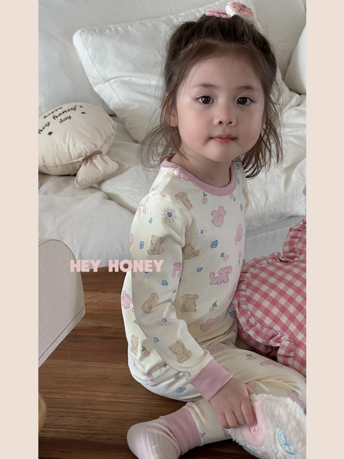 大小卷 Hey honey男女童舒绒秋衣秋裤内衣套装居家服儿童家睡衣详情7