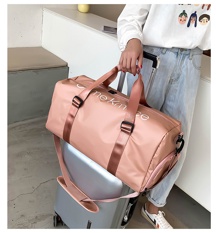 可套拉杆大容量手提旅行包通用干湿分离运动健身收纳包出差行李包详情40