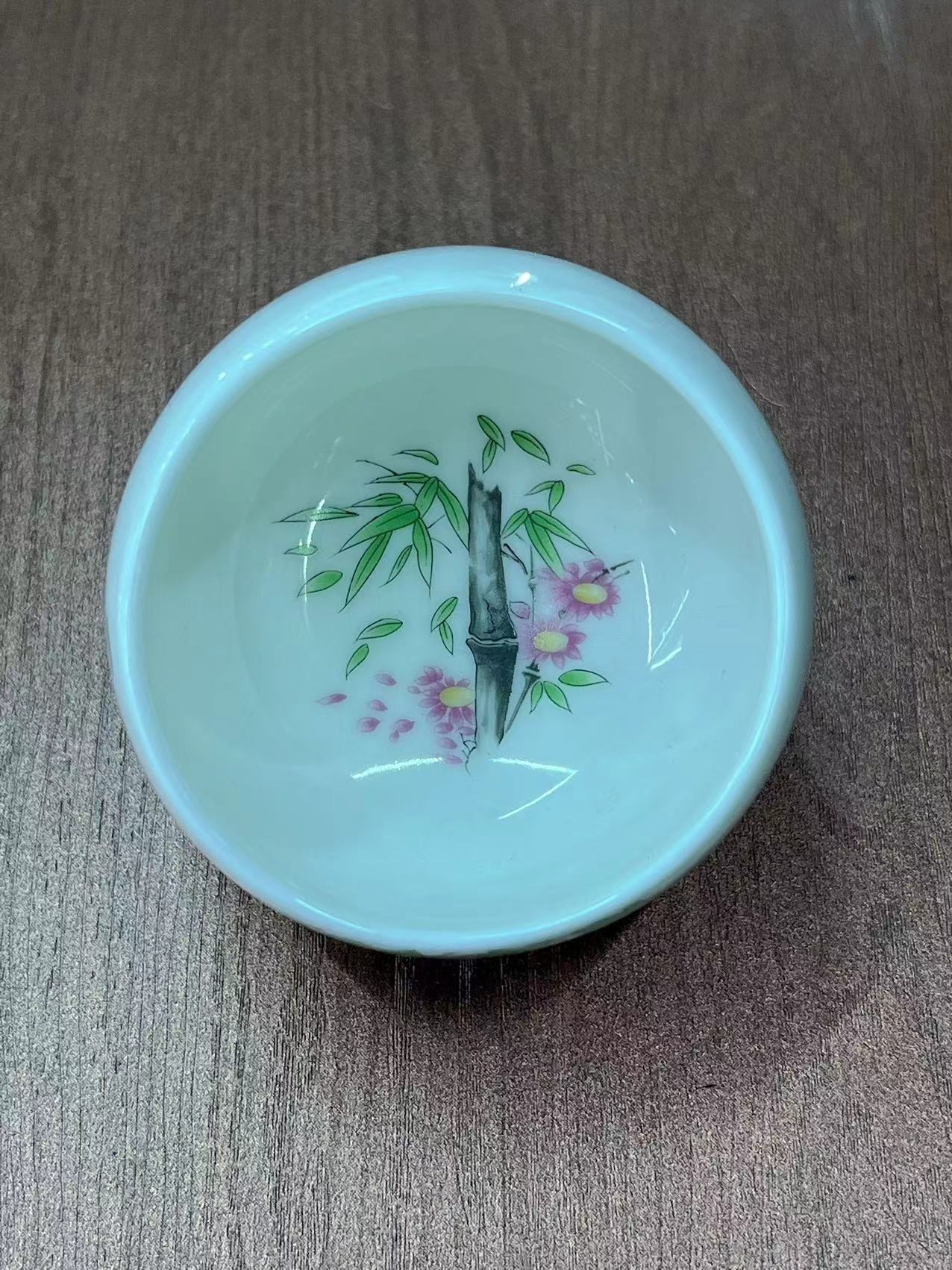 羊脂玉罗汉杯主人杯陶瓷堆金福杯功夫茶茶具品茗杯个人礼品节日详情11