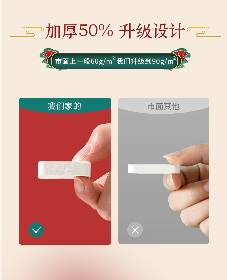 勿忘良品国潮压缩毛巾加大加厚洗脸巾旅行携带婴儿可用洁面巾详情6