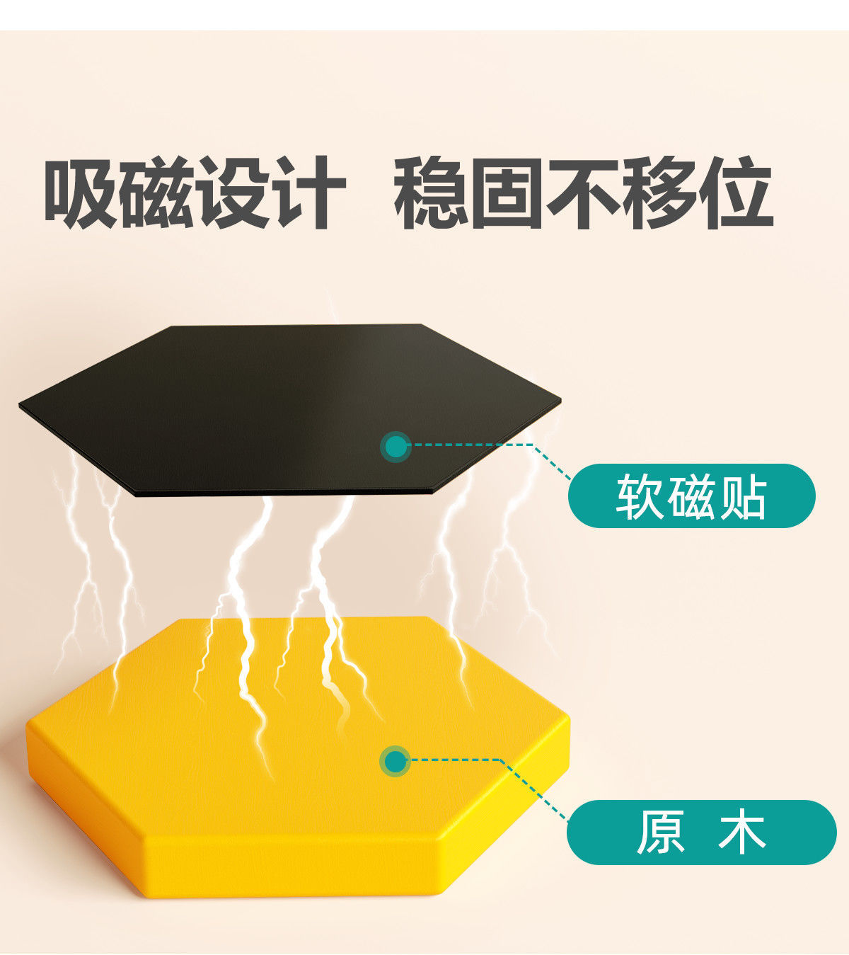 磁力七巧板儿童益智早教玩具木质磁性几何积木拼图宝宝幼儿园礼物详情6