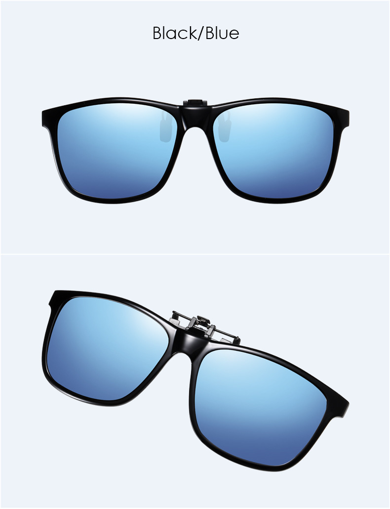 偏光太阳镜夹片翻式夹片 近视驾驶墨镜TR90男女夜视镜片 3019详情13