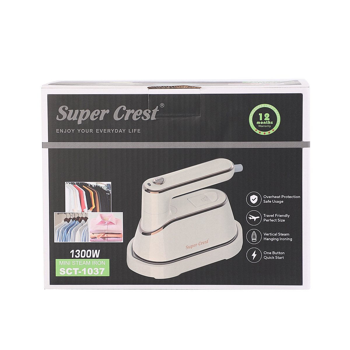 Super Crest 外贸欧规可折叠mini电熨斗  旅行便携迷你蒸汽电熨斗详情8
