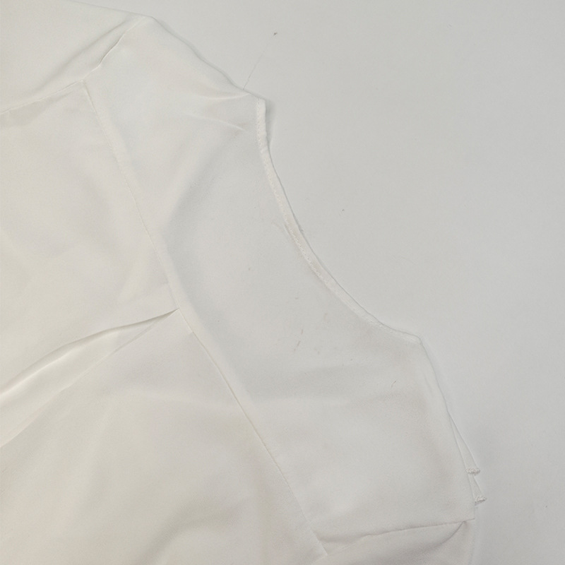 欧美女装2025春夏新品时尚系带设计感开衫荷叶边外搭小披肩衫衬衣详情20