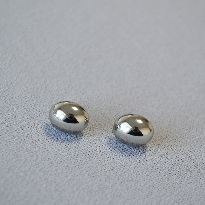 日韩小众简约椭圆黄铜镀金冷淡风时尚气质百搭高级感925银针耳钉详情11