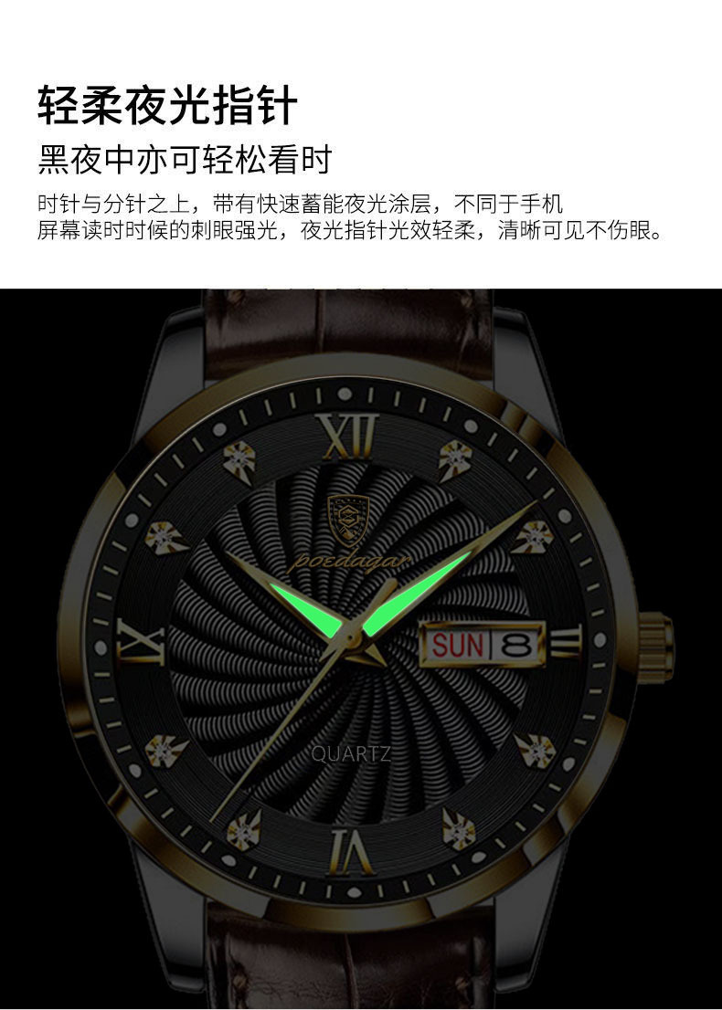 瑞士品牌防水夜光男士手表日历石英腕表抖音直播外贸爆款一件代发详情11