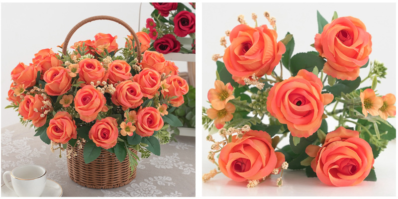 仿真花茶苞牡丹玫瑰多款绢花装饰家居婚庆花艺园配材配景摄影道具详情22