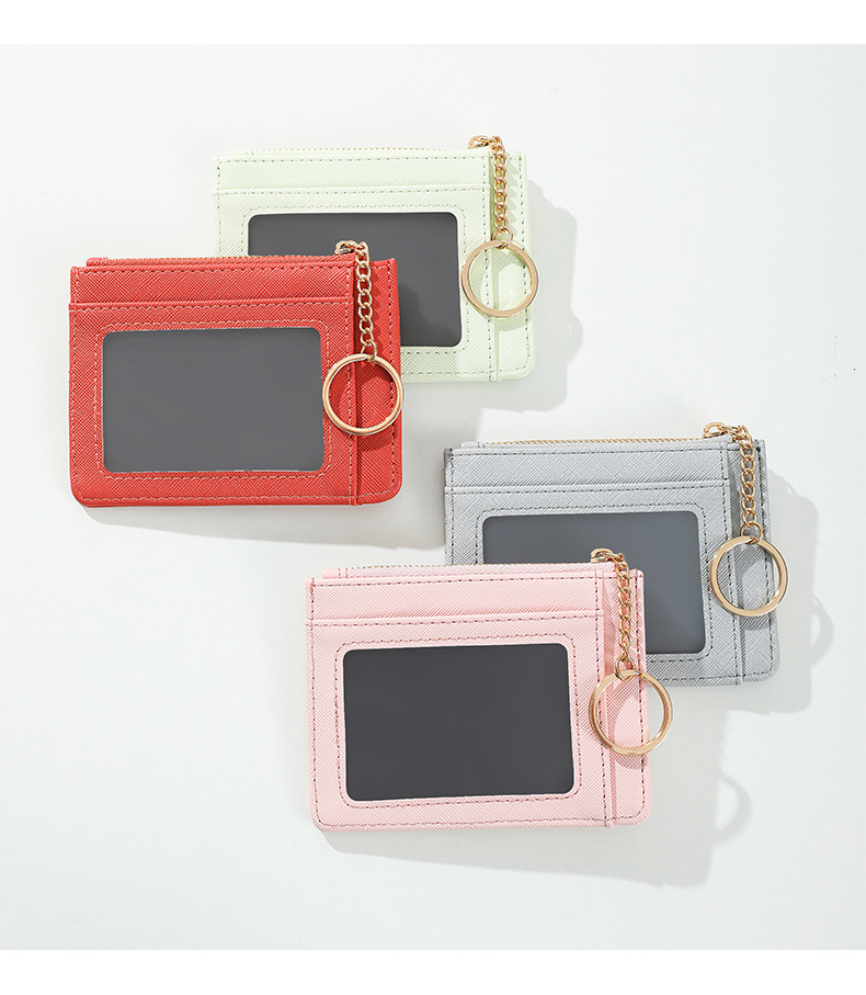 跨境多卡位PU卡包卡套钥匙零钱包可制LOGO钱包卡包厂家批发现货详情19