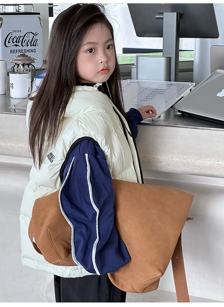 韩国童装儿童羽绒马甲秋装背心外穿男童女童幼儿园背心亲子装坎肩详情28