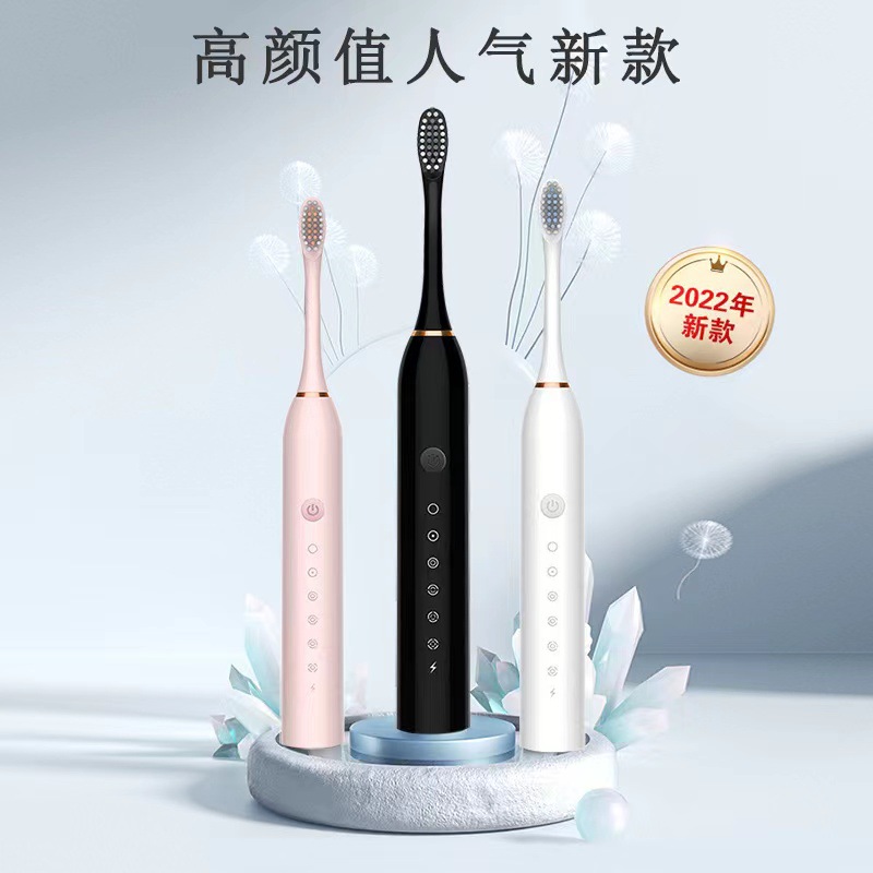 Cross-border best-selling soft-bristled electric toothbrushes, couple models, adult models, charging models, soft-bristled brush heads, factory wholesale in stock pic 10