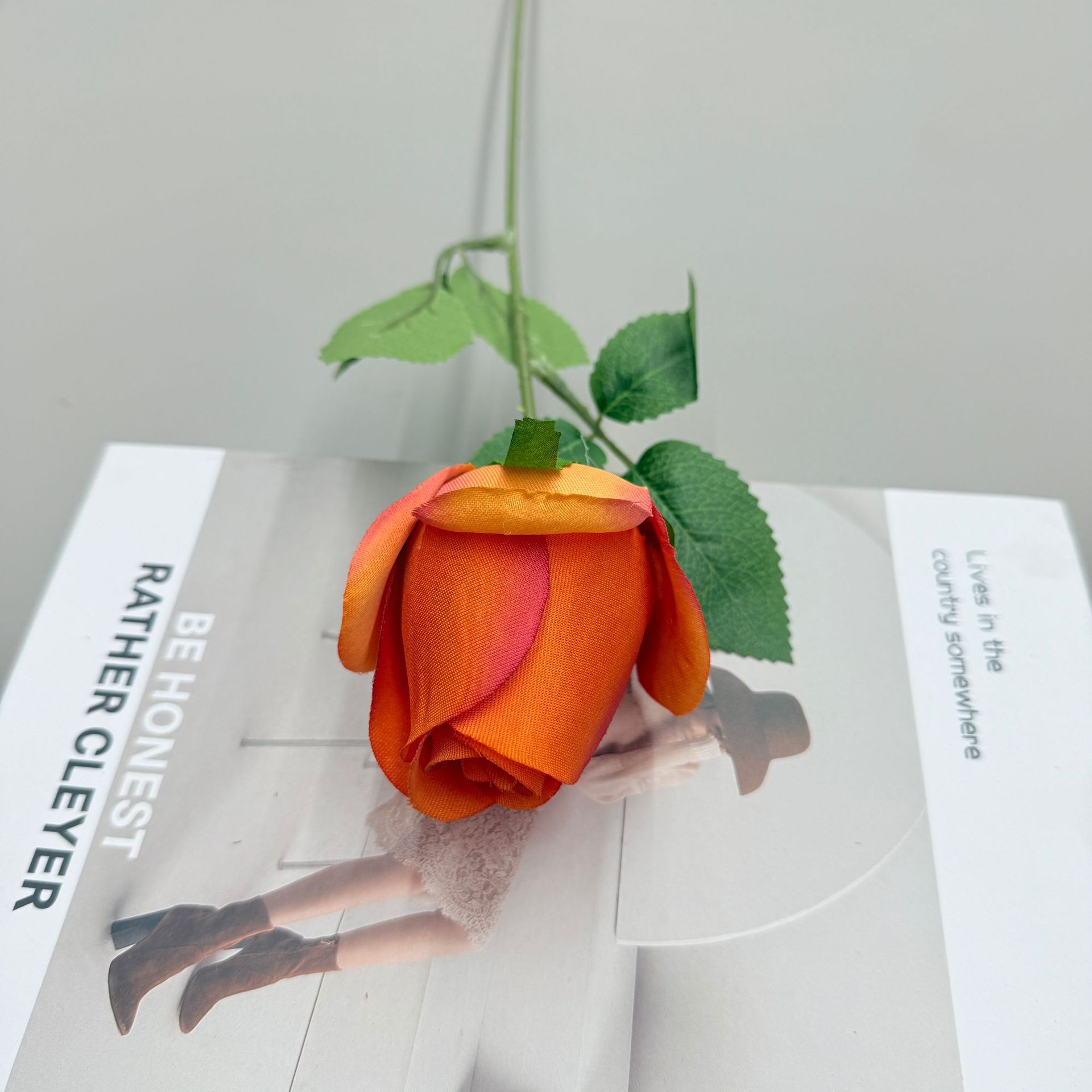 单只玫瑰仿真花橱窗玫瑰瀑布居家酒店婚礼玫瑰花墙装饰绢花假花详情8