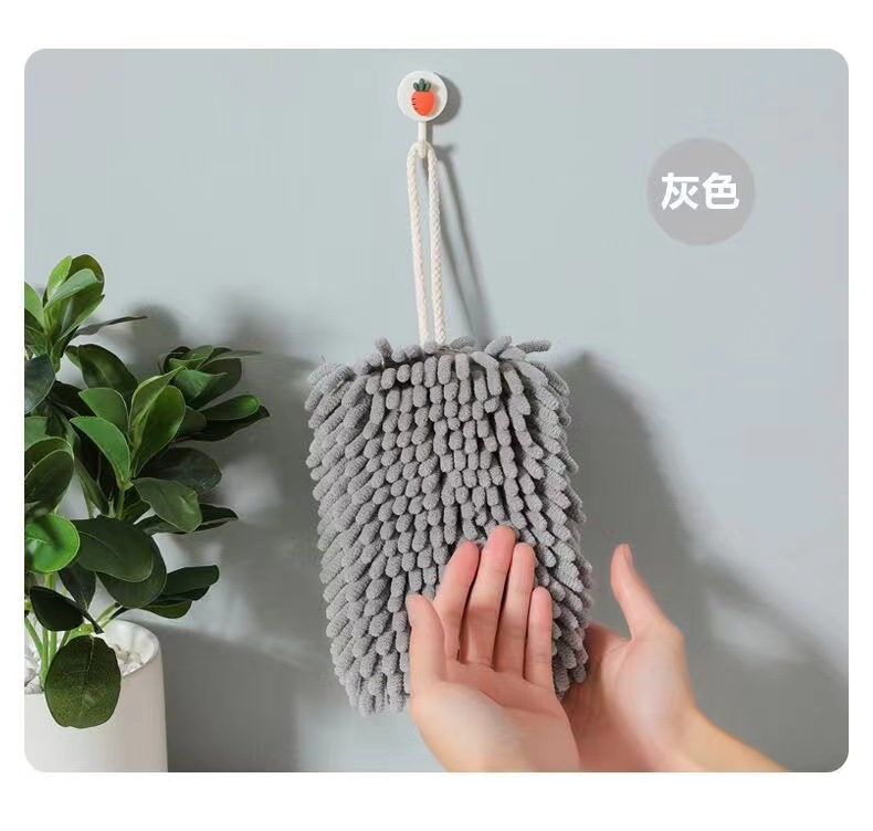 【 Chi Jia 】 Chenier handball hanging Absorbent wipes, thickened kitchen quick-drying towels, hand towels, bathroom pic 9