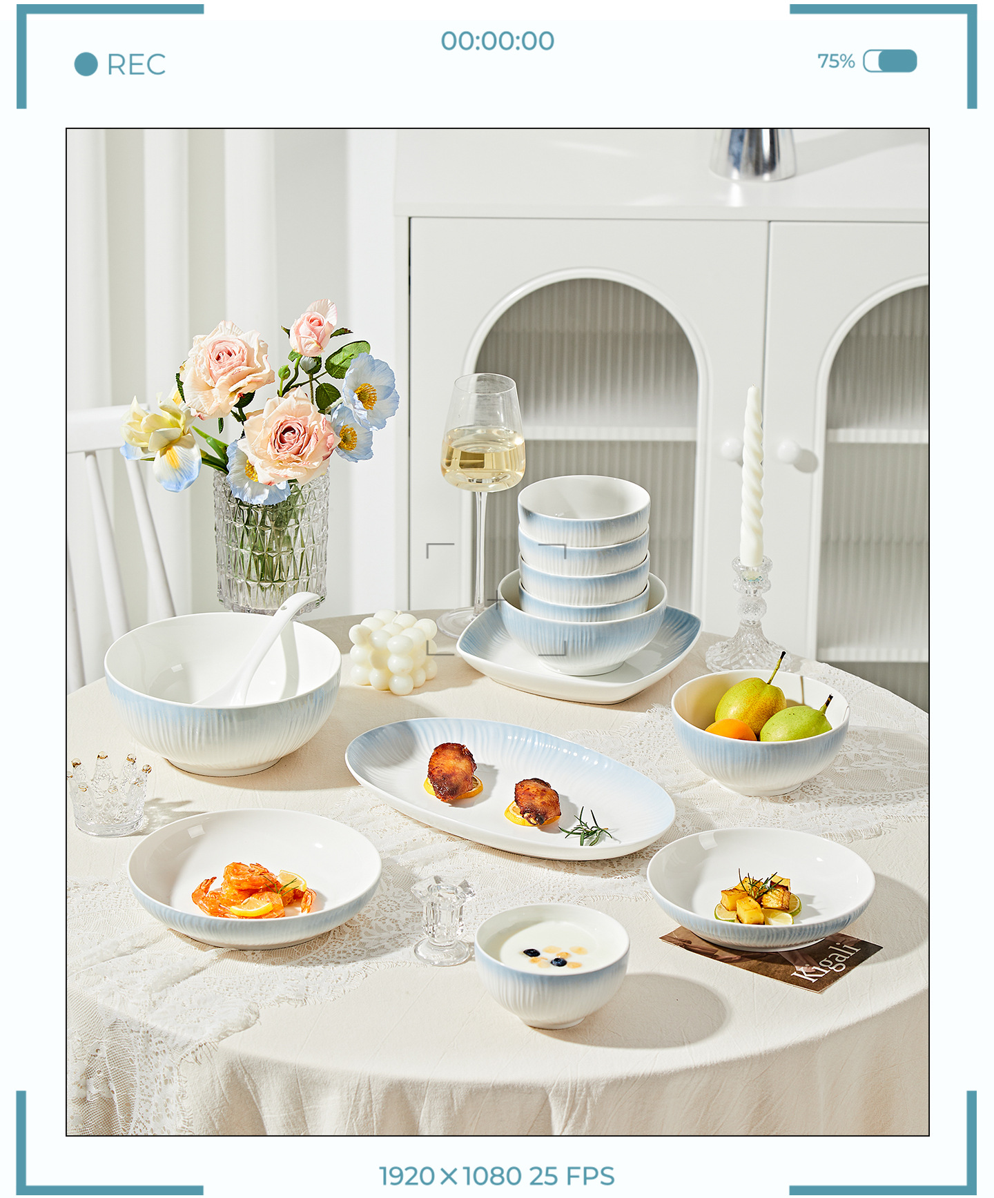 釉下彩简约渐变高颜值2025新款陶瓷碗筷盘子米饭碗碟餐具套装家用详情26