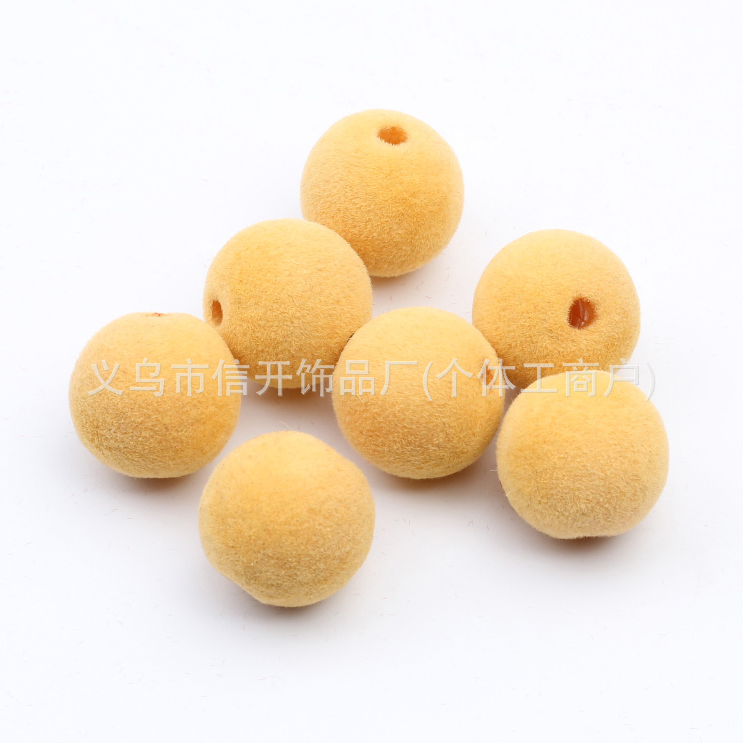 通孔植绒圣诞系列圆珠串珠笔饰品配件手机钥匙链手工diy饰品材料详情8