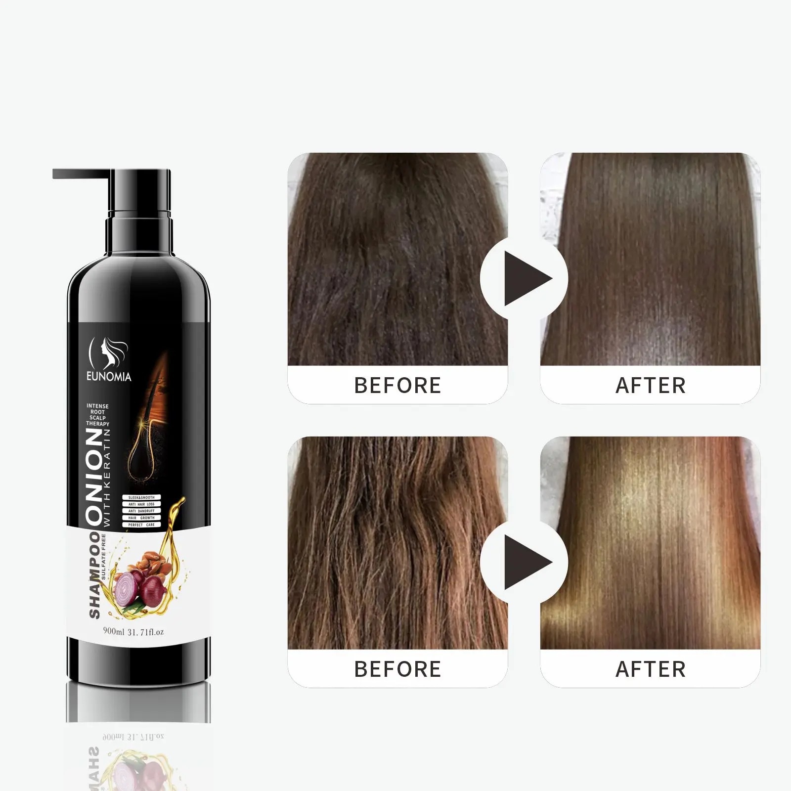 跨境出口发膜营养焗油护发素干枯受损修复洗发水营养倒膜洗护套装详情4