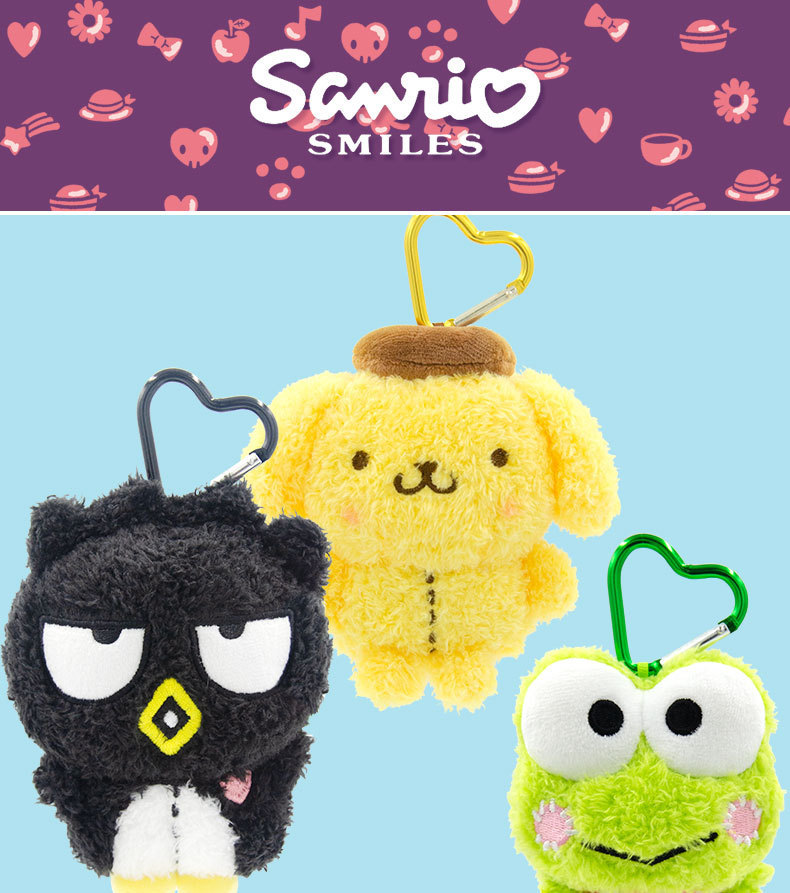 Genuine Sanrio Kuromi plush toy, Melody doll, Cinnamon Dog doll, keychain, pendant, bag pic 1