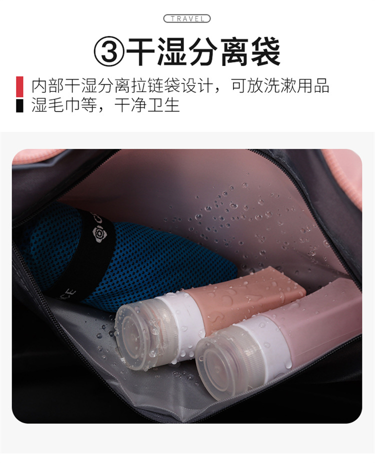 短途手提收纳包旅行包单肩大容量女男士小行李包袋健身出差待产详情12