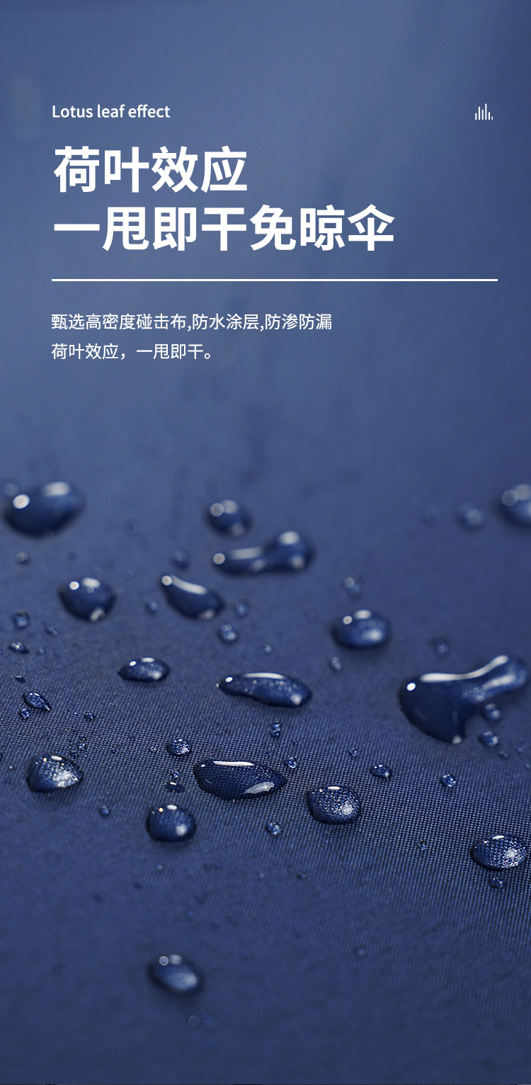 Umbrella printing fully automatic LOGO three-fold umbrella, large business black vinyl folding advertising gift, umbrella printing word gift box pic 13