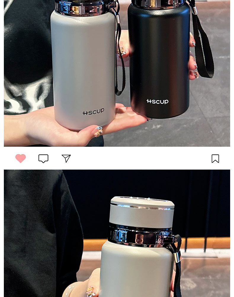 新款316不锈钢保温杯大容量便携手提茶水分离茶杯高颜值汽车杯子详情8