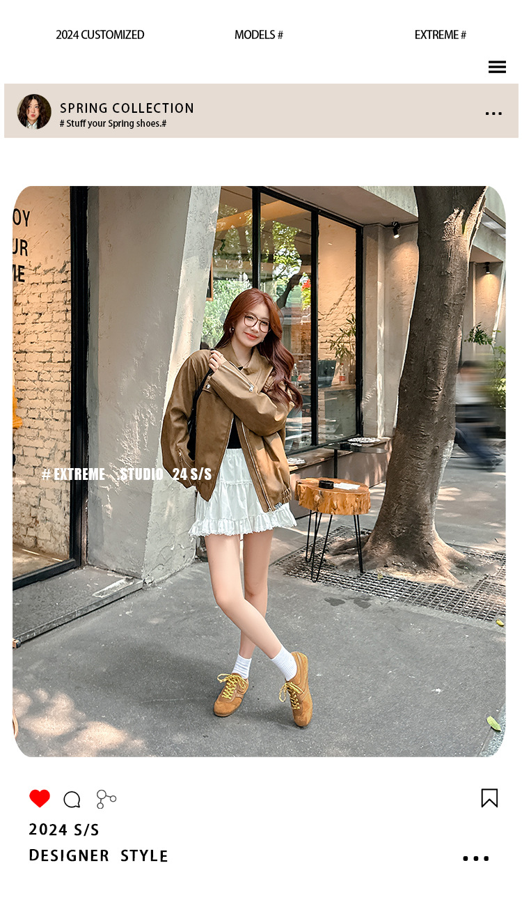 【苏茵茵同款】复古内增高德训鞋2025透气休闲运动女鞋真皮阿甘鞋详情4