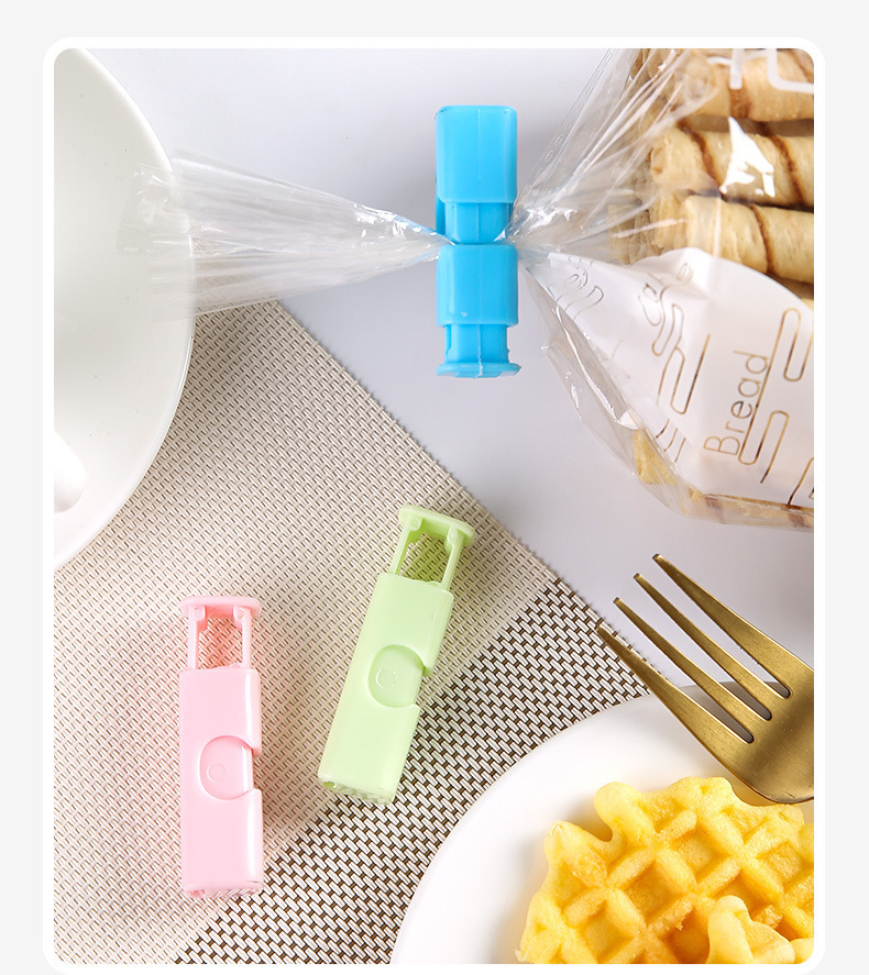 Sealing clamp press-type bread, toast, snack preservation, moisture-proof spring clamp, food-grade plastic sealing clamp, snack pic 14