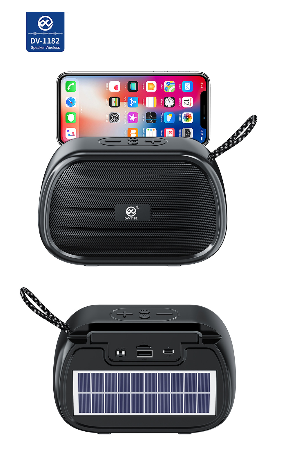 Le Xiangyu African Portable Bluetooth Speaker, Outdoor Small Solar Mini Music Player, Wireless car Subwoofer pic 7
