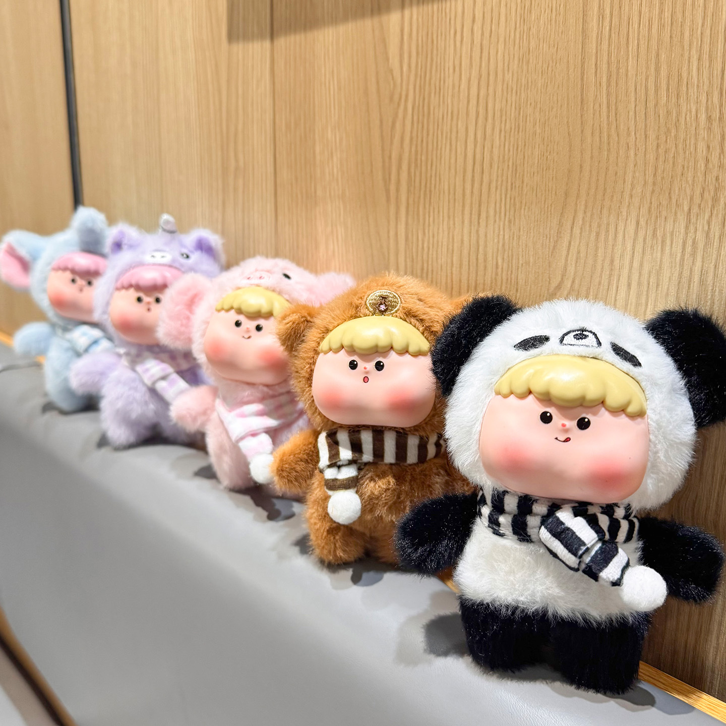 DUDU动物园系列玩偶可爱搪胶变装娃娃挂件毛绒玩具书包挂饰钥匙扣详情7