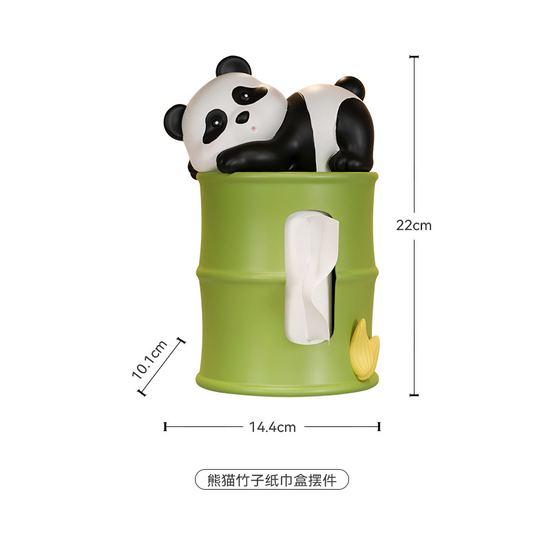 创意熊猫入户玄关钥匙收纳摆件客厅电视柜家居酒柜装饰品乔迁礼物详情18