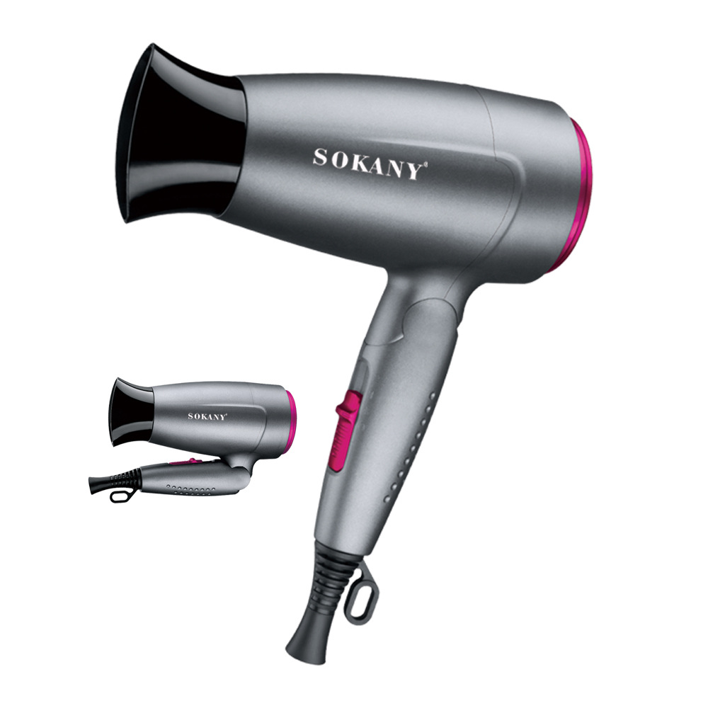 Export trade SOKANY3318 HAIR DRYER 900W Household portable foldable Hair dryer pic 3