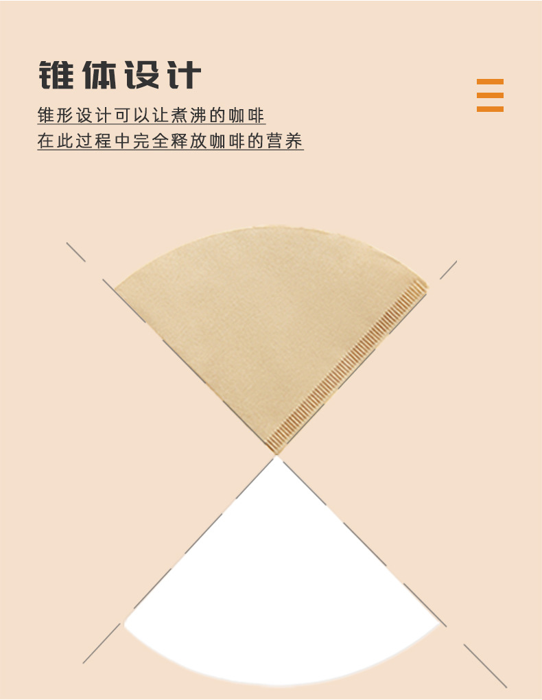 Cross-border hand-brewed Mocha pot coffee filter paper, tea filter bag, food-grade disposable V01V02 coffee filter paper pic 11