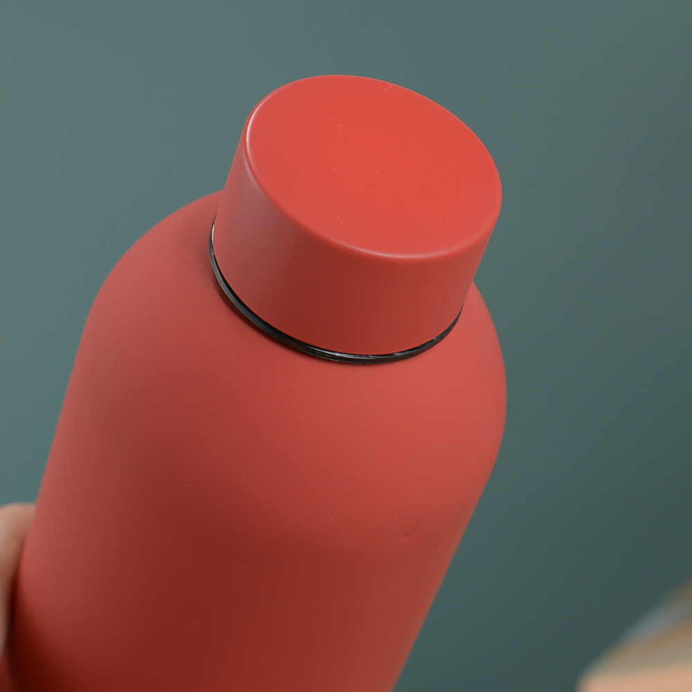 美式橡胶漆小口瓶户外真空户外运动水瓶车载跨境304不锈钢保温杯详情10