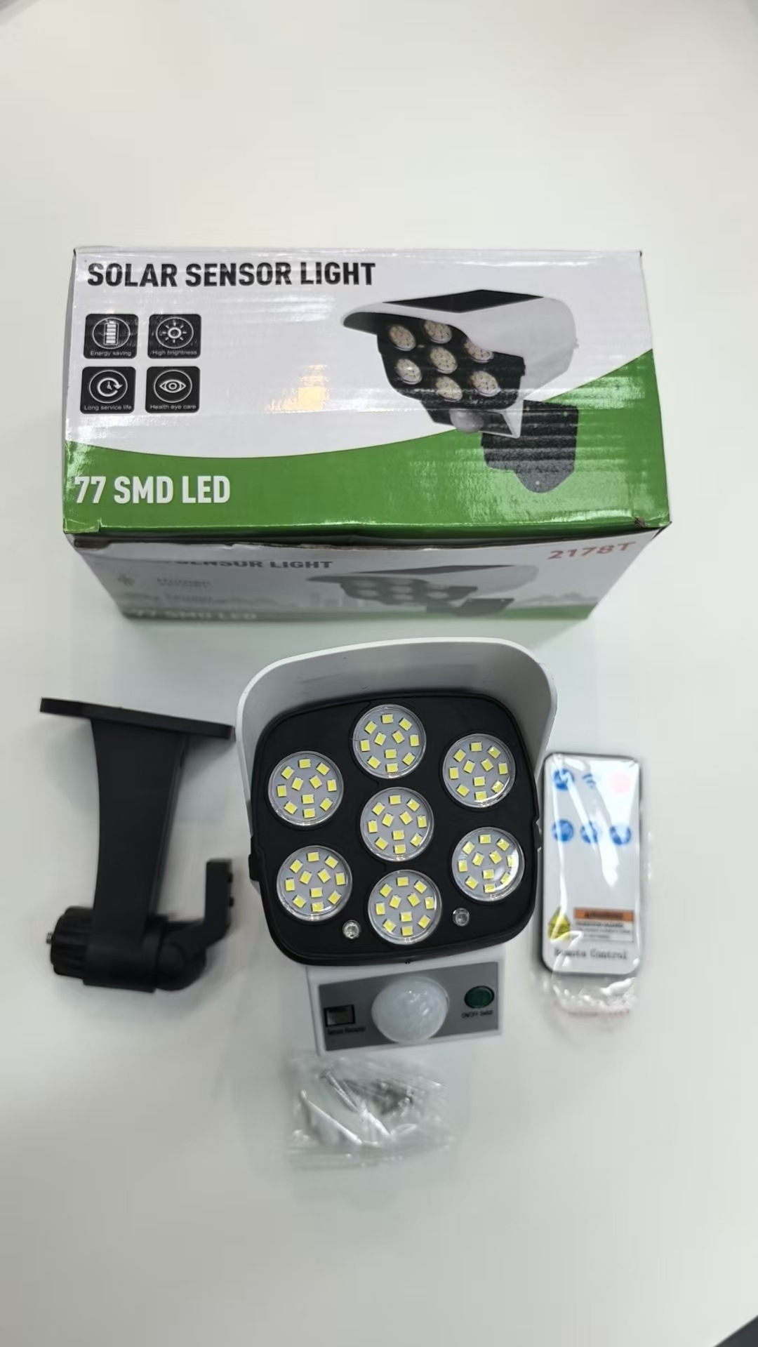 Surveillance fake camera solar sensor wall lamp LED/COB strong light anti-theft remote control wireless surveillance lamp pic 11
