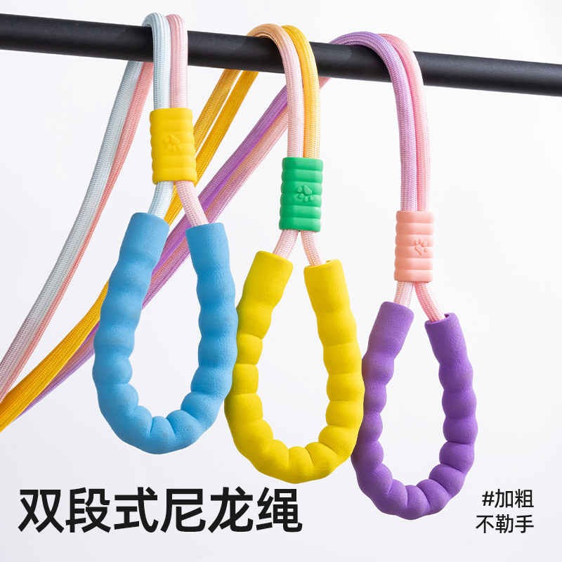 狗狗牵引绳防爆冲p绳中小型犬防挣脱链大型犬拴狗绳套脖遛狗用品详情2