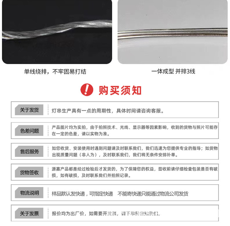 新品户外皮线灯串点控RGB裸灯串氛围装饰灯点控灯串户外防水彩灯详情10