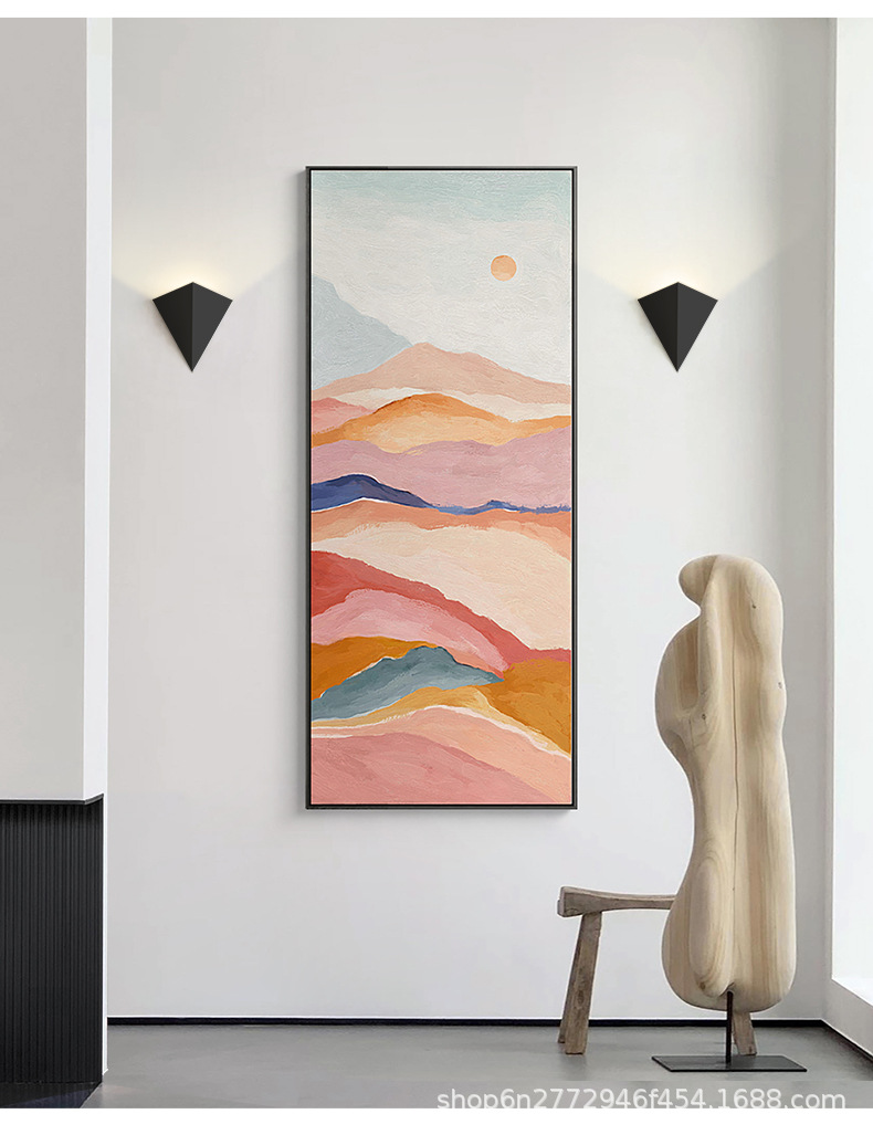 极简几何壁灯卧室床头小夜灯艺术客厅背景墙灯走廊过道壁灯详情14