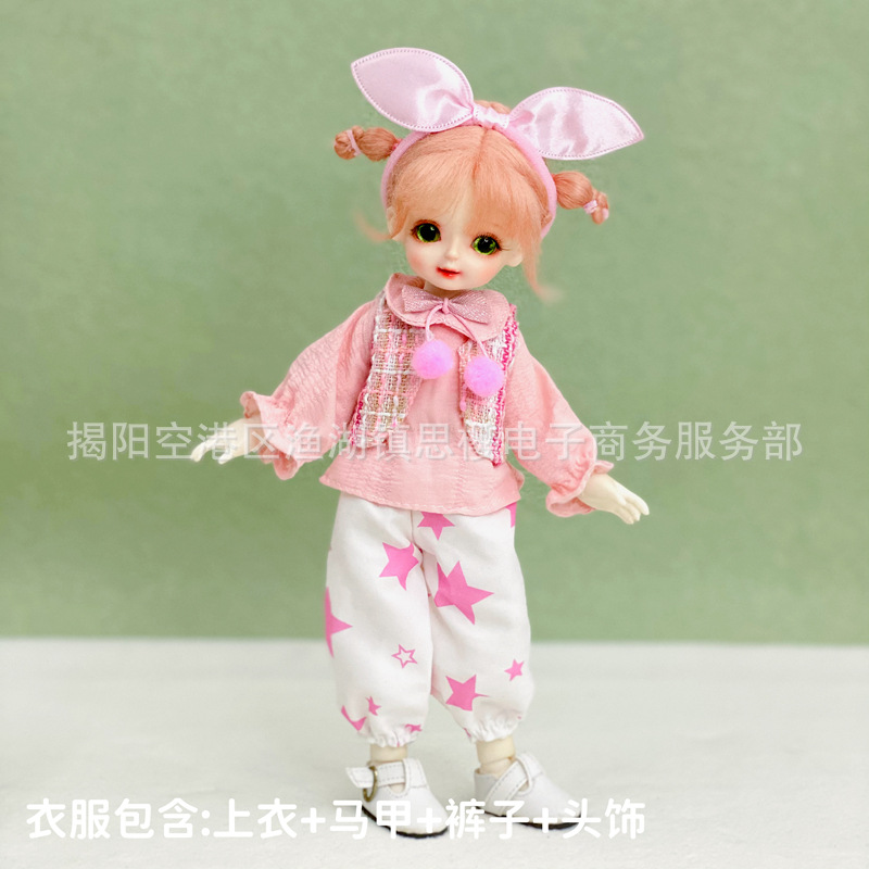 6分bjd娃娃换装衣服洛丽塔套装30厘米洋娃娃裙子连衣裙制服女仆装详情18